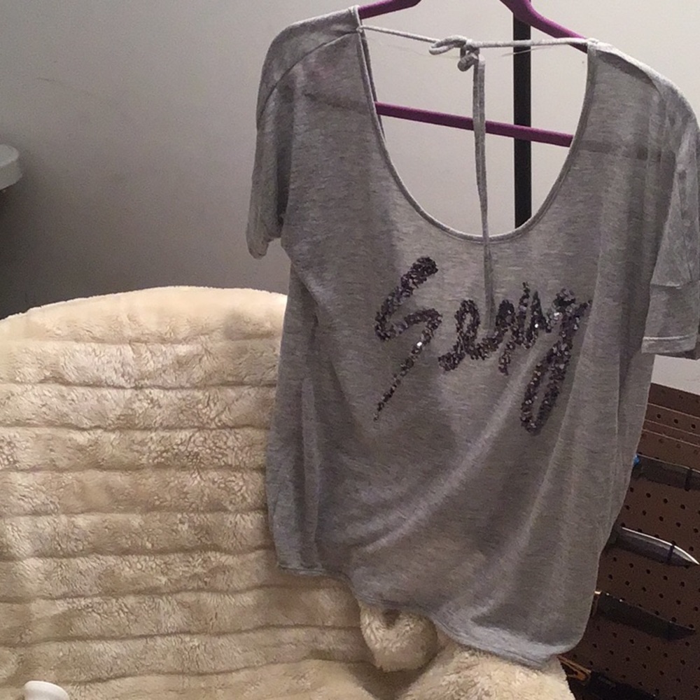 LaSenza Open Back Bling Tee